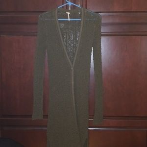 Free people long knitted cardigan